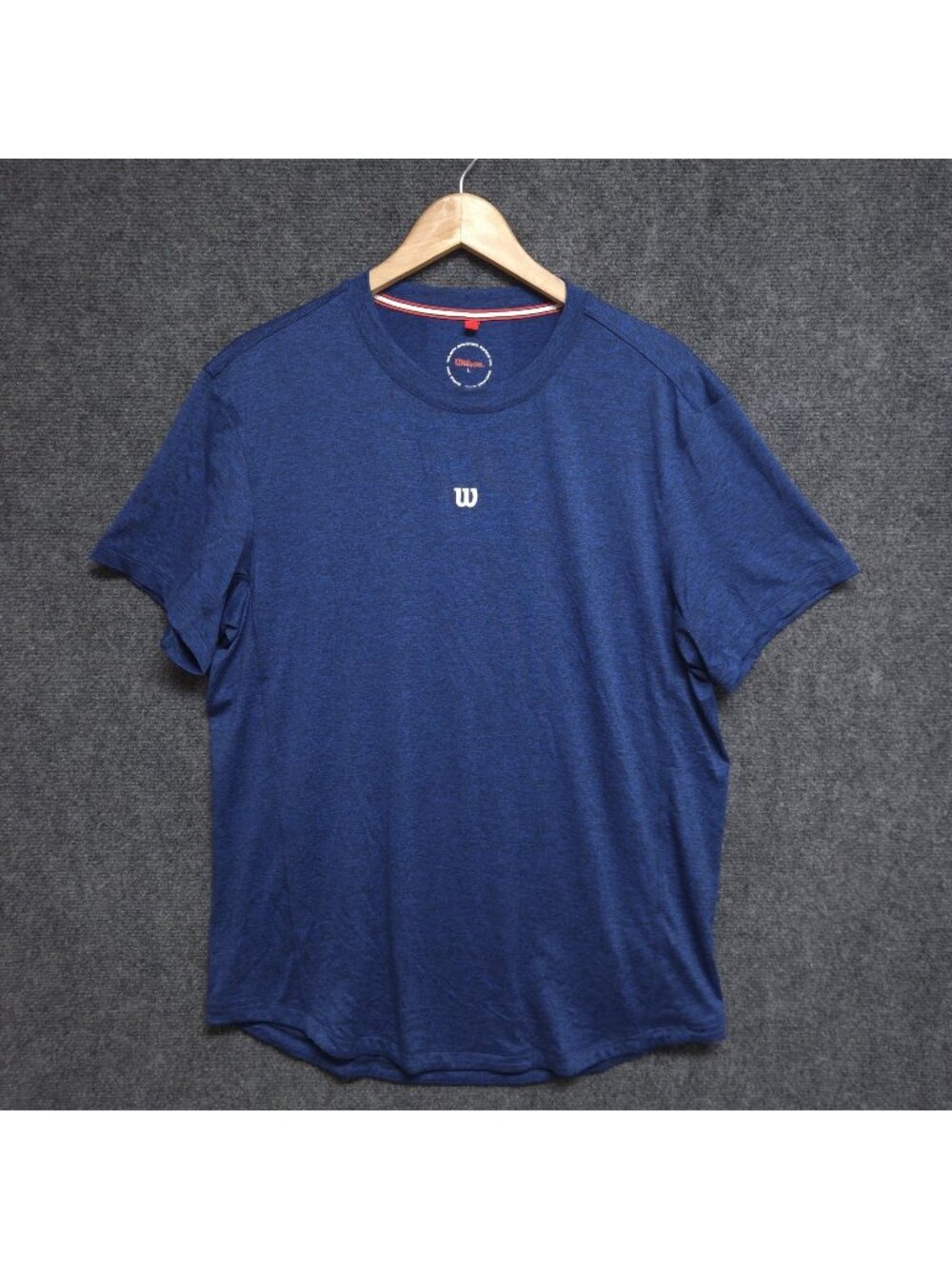 Wilson Shirt Mens Large Blue Everyday Performance Tee Short Sleeve Casual